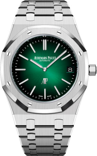 Royal Oak Jumbo Extra-Thin 39mm “50th Anniversary” Platinum Green Dial