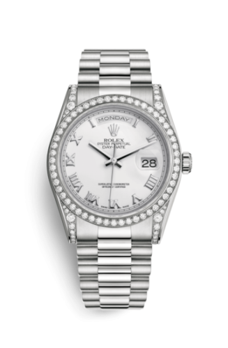 Day-Date 36 White Gold Diamonds / President / White Roman