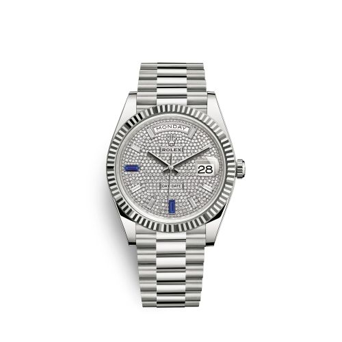 Day-Date 40 White Gold / Paved
