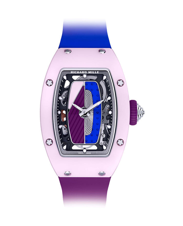 Automatic Winding Coloured Ceramic Pastel Pink RM 07-01 BRAND NEW