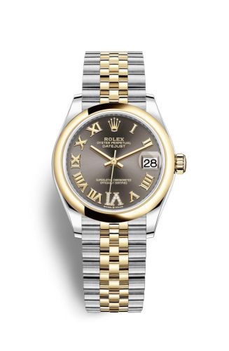 Datejust 31 Stainless Steel/ Yellow Gold / Domed / Grey – Roman / Jubilee