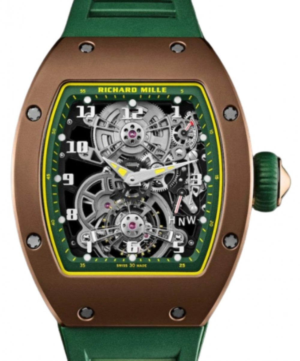 Manual Winding Tourbillon Brown Cermet Ceramic/Titanium RM 17-01 BRAND NEW