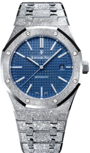 Royal Oak Frosted Gold 41mm Blue Index White Gold Automatic