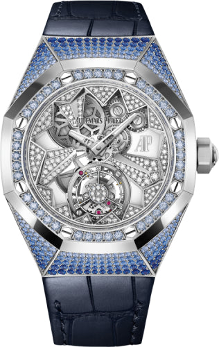 Royal Oak Concept Flying Tourbillon White Gold Sapphires Diamond Dial 38.5mm…