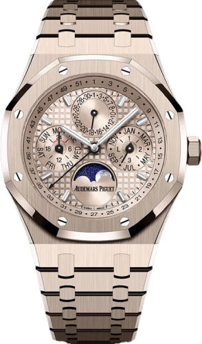 Royal Oak Perpetual Calendar 41mm Sand Gold-Toned “Grande Tapisserie” dial