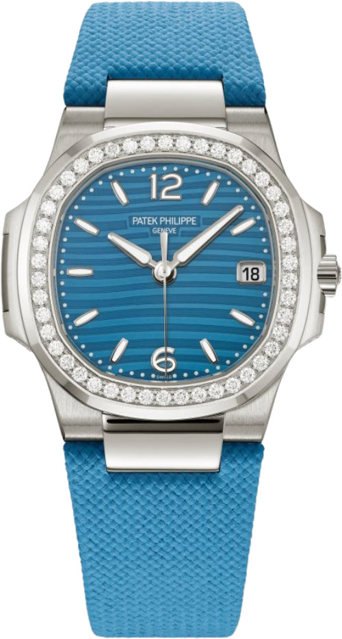 Nautilus White Gold, Blue Wave Dial, 32mm