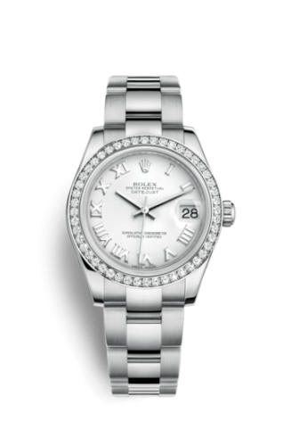 Datejust 31 Stainless Steel Diamond / Oyster / White – Roman