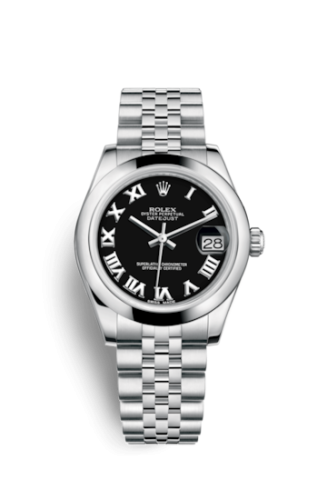 Datejust 31 Stainless Steel Domed / Jubilee / Black Roman