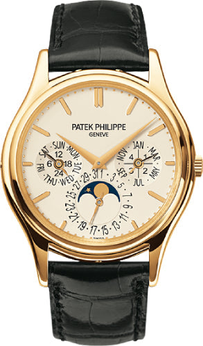 Grand Complications Day-Date Annual Calendar Moon Phase 37.2mm White Opaline Index…