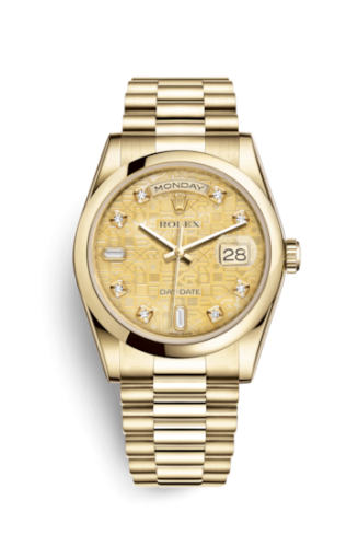 Day-Date 36 Yellow Gold Domed / President / Champagne MOP Computer