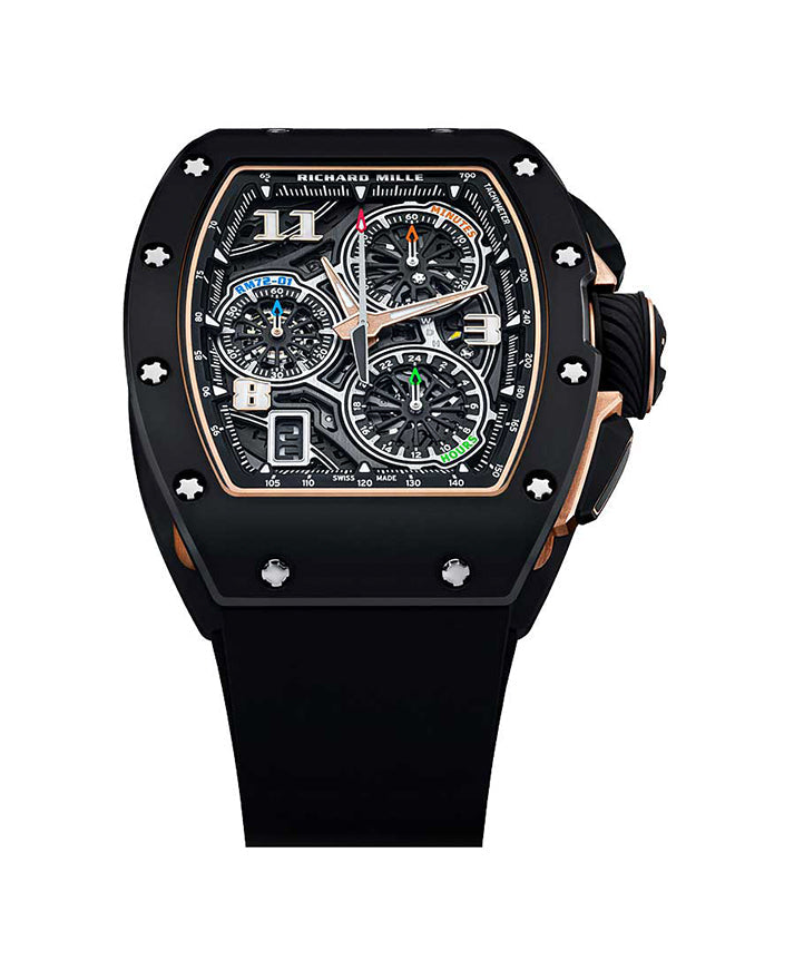Lifestyle Flyback Chronograph Black Ceramic RM 72-01 BRAND NEW