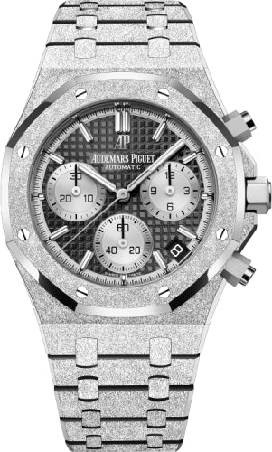 Royal Oak 41mm Frosted Gold Chronograph Black Dial