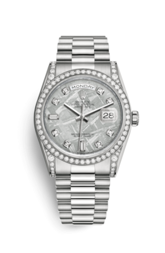 Day-Date 36 White Gold Diamonds / President  / Meteorite
