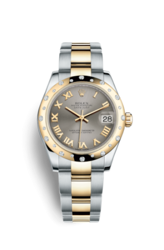 Datejust 31 Rolesor Yellow Domed Diamond / Oyster / Steel Roman