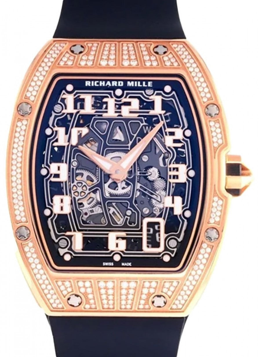 Automatic Winding Extra Flat Rose Gold Diamond RM 67-01