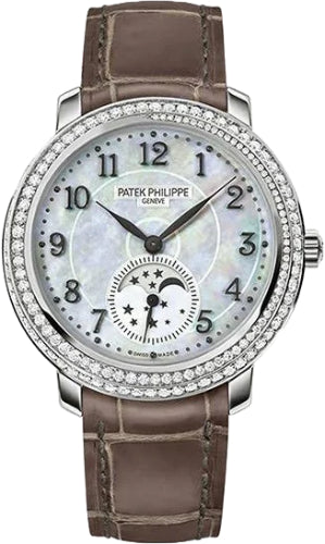 Complications Moon Phases White Gold Mother of Pearl Dial