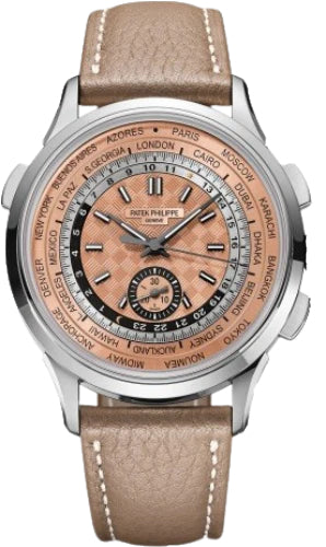 Complications World Time Flyback Chronograph Stainless Steel Rose Opaline Dial