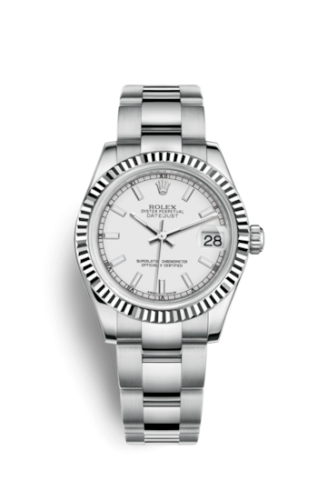 Datejust 31 Stainless Steel Fluted / Oyster / White