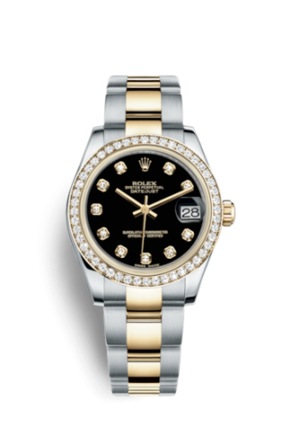 Datejust 31 Rolesor Yellow Diamond / Oyster / Black Diamond