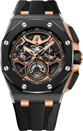 Royal Oak Offshore Tourbillon Chronograph 43mm Ceramic/Pink Rose Gold