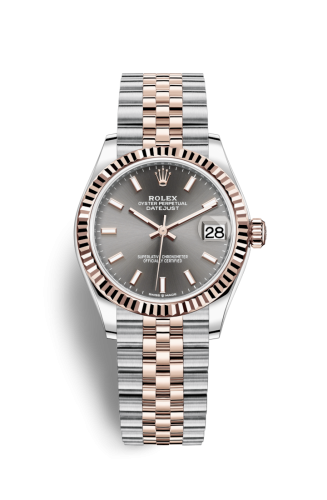 Datejust 31 Stainless Steel/ Rose Gold / Fluted / Grey / Jubilee