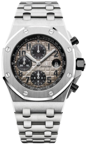 “Brick” Offshore Chronograph Platinum 42mm Gray Arabic Dial