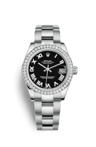 Datejust 31 Stainless Steel Diamond / Oyster / Black – Roman