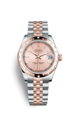 Datejust 31 Rolesor Everose Domed Diamond / Jubilee / Pink