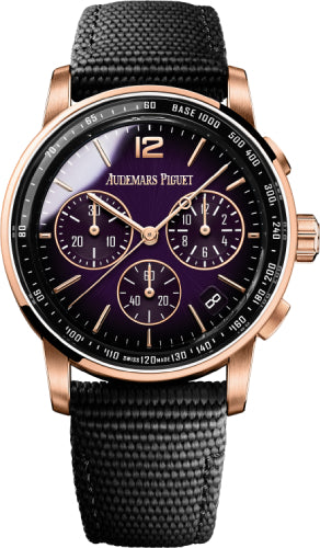 Code 11.59 Chronograph 41mm Rose Gold Purple Dial