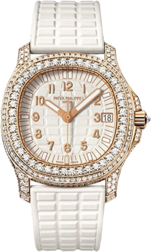 Aquanaut Ladies Rose Gold White Dial