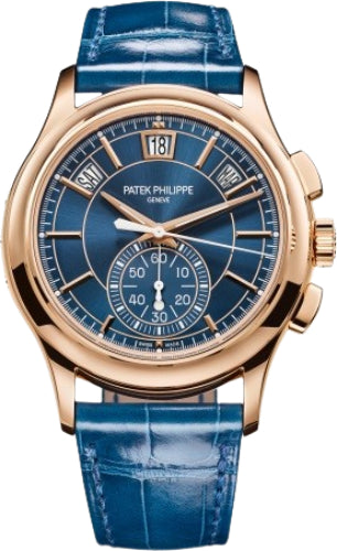 Complications Flyback Chronograph Annual Calendar Rose Gold Blue Dial