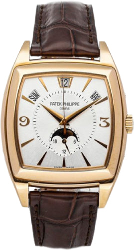 Gondolo Calendario Annual Calendar Rose Gold Silver Dial