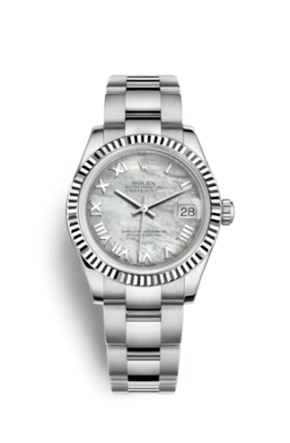 Datejust 31 Stainless Steel Fluted / Oyster / MOP – Roman