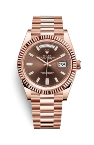 Day-Date 40 Everose / Chocolate – Diamond