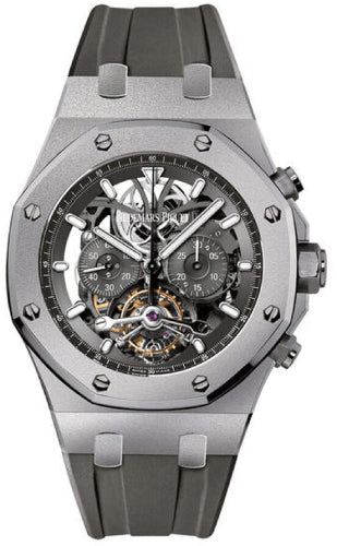 Royal Oak Tourbillon Chronograph 44mm Openworked Index Titanium Rubber