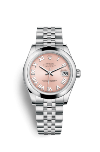 Datejust 31 Stainless Steel Domed / Jubilee / Pink Roman