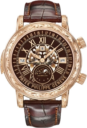 Grand Complications Sky Moon Tourbillon Rose Gold Brown Enamel Dial