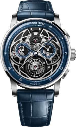 Code 11.59 Flying Tourbillon 41mm White Gold Blue Dial
