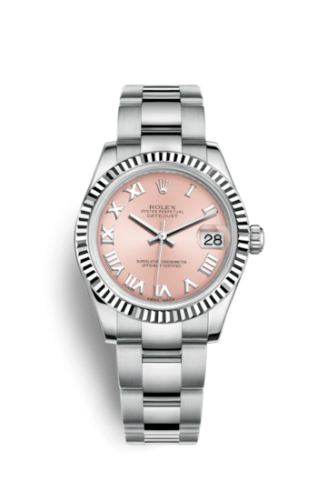 Datejust 31 Stainless Steel Fluted / Oyster / Pink Roman