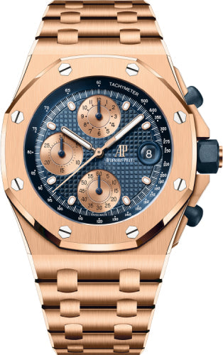 Royal Oak Offshore Selfwinding Chronograph “The Beast” Rose Gold 42mm Blue Dial
