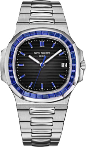 Nautilus Platinum Blue Sapphire Bezel & Dial