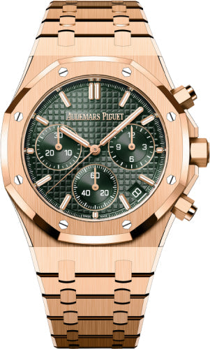 Royal Oak 41mm Chronograph Rose Gold Khaki Green Dial