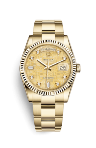Day-Date 36 Yellow Gold Fluted / Oyster / Champagne MOP Computer