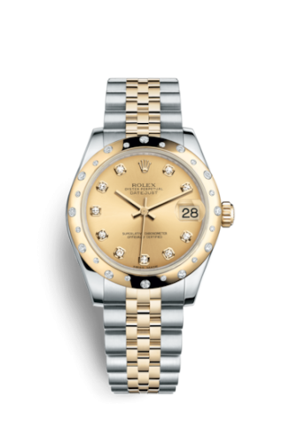 Datejust 31 Rolesor Yellow Domed Diamond / Jubilee / Champagne Diamond