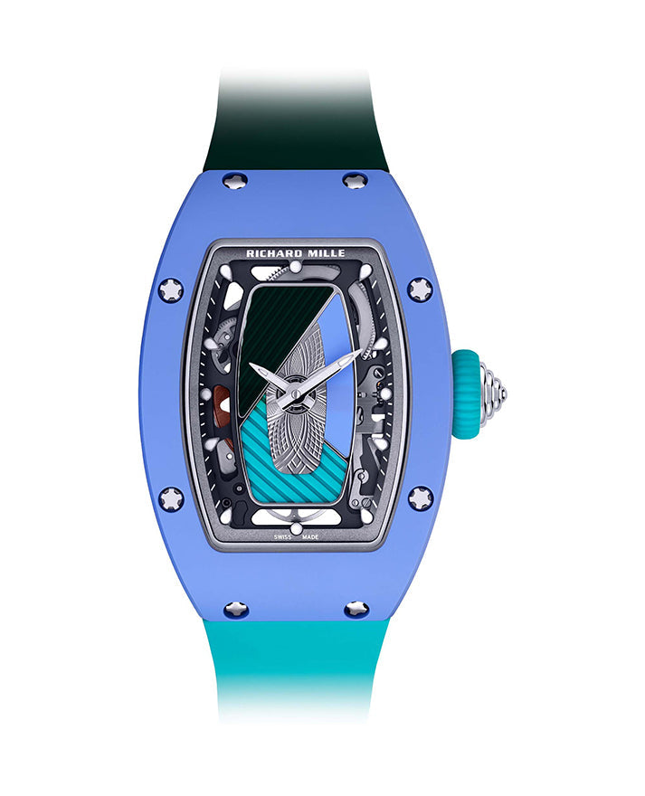Automatic Winding Coloured Ceramic Pastel Blue RM 07-01 BRAND NEW