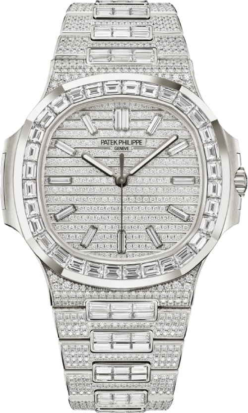 Nautilus White Gold Full Diamond 41mm