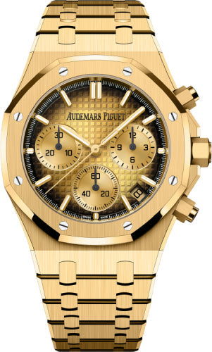 Royal Oak Chronograph Smoked 41mm Yellow Gold Dial