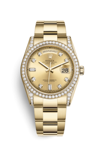 Day-Date 36 Yellow Gold Diamonds  / Oyster / Champagne Diamonds