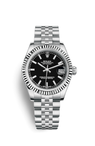 Datejust 31 Stainless Steel Fluted / Jubilee / Black