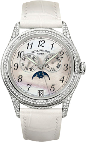 Complications Ladies Annual Calendar Moon Phase 37mm White Mother of Pearl Arabic…